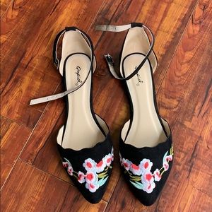 Qupid Floral Flats
